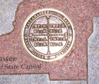 Florida's prime meridian marker in 2014