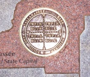 Florida's prime meridian marker in 2014