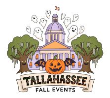 Florida capitol building at Halloween