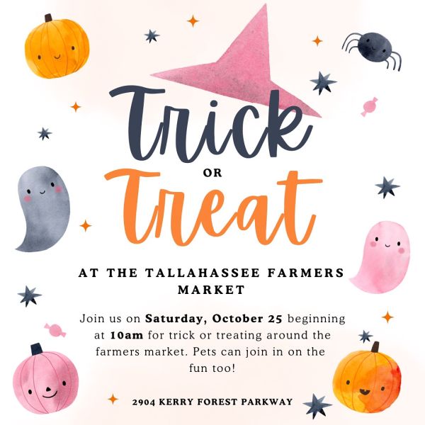 Trick or Treat at the Tallahassee Farmers Market