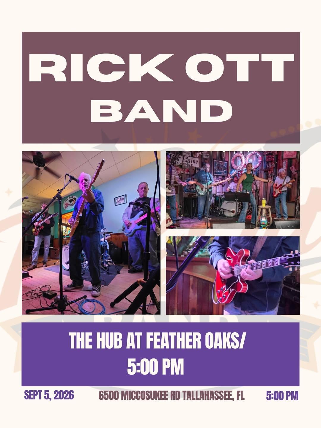 Rick Ott Band at The Hub at Feather Oaks event image from MusicLocal