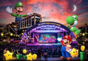 The Super Mario Galaxy Movie at Cascades Park in Tallahassee, Florida 